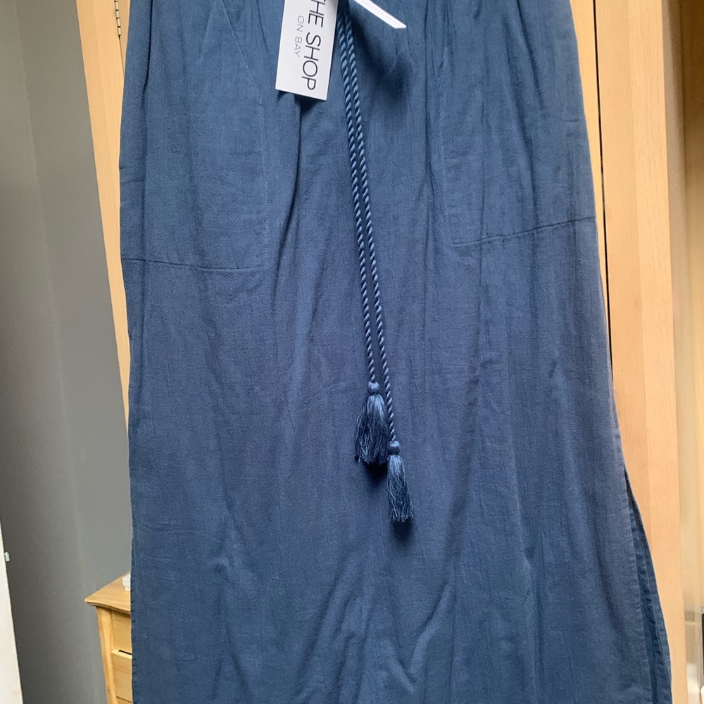 Lilla P Skirt NWT gauze maxi skirt with elastic waste and drawstring size Medi.
